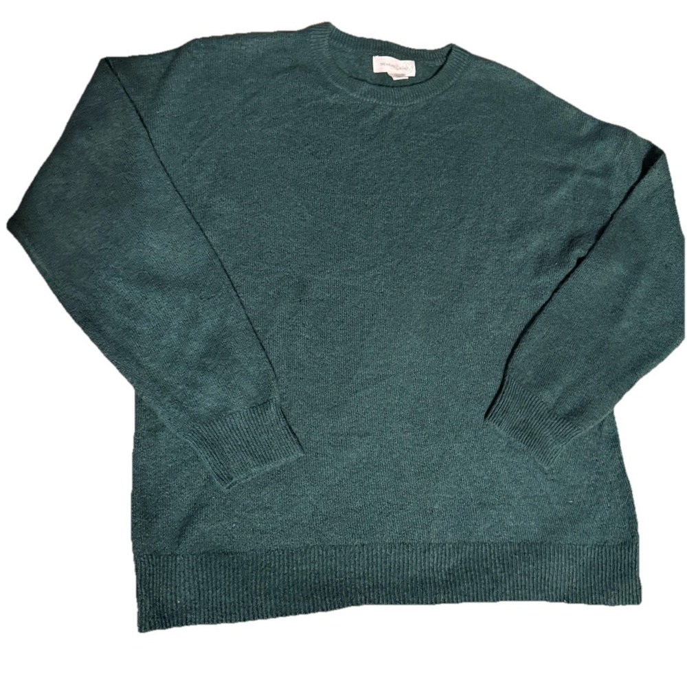 Treasure & Bond Men's Green Sweater SZ‎ Small Organic Cotton Blend HYGGE Forest